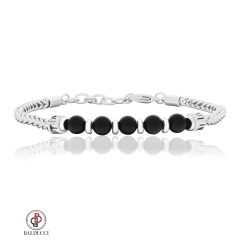BALDUCCI - צמיד לגבר - BLACK BEAD