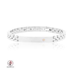 BALDUCCI - צמיד לגבר - SILVER + 18K GOLD