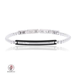 BALDUCCI - צמיד לגבר - SILVER ARROW + DIAMOND