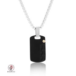 BALDUCCI - שרשרת לגבר - BLACK TAG + 18K GOLD